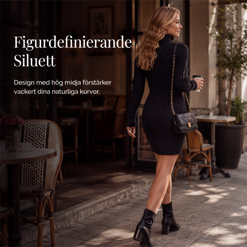 Nya ankomster📦 👗 Klassisk bodycon-klänning i ribbstickning – tidlös stil som framhäver midjan