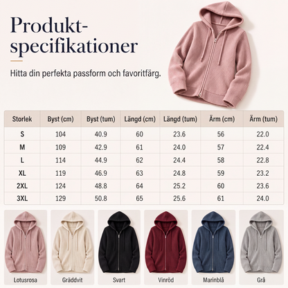 Nyhet✨ 🌸 Mjuk och värmande randtröja med huva