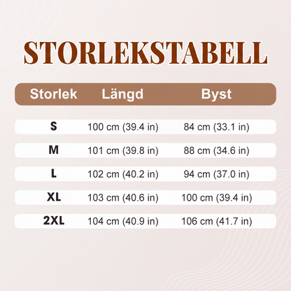 🌸Stor rea – 50 % rabatt💖Elegant figursydd klänning med ståkrage och V-ringning
