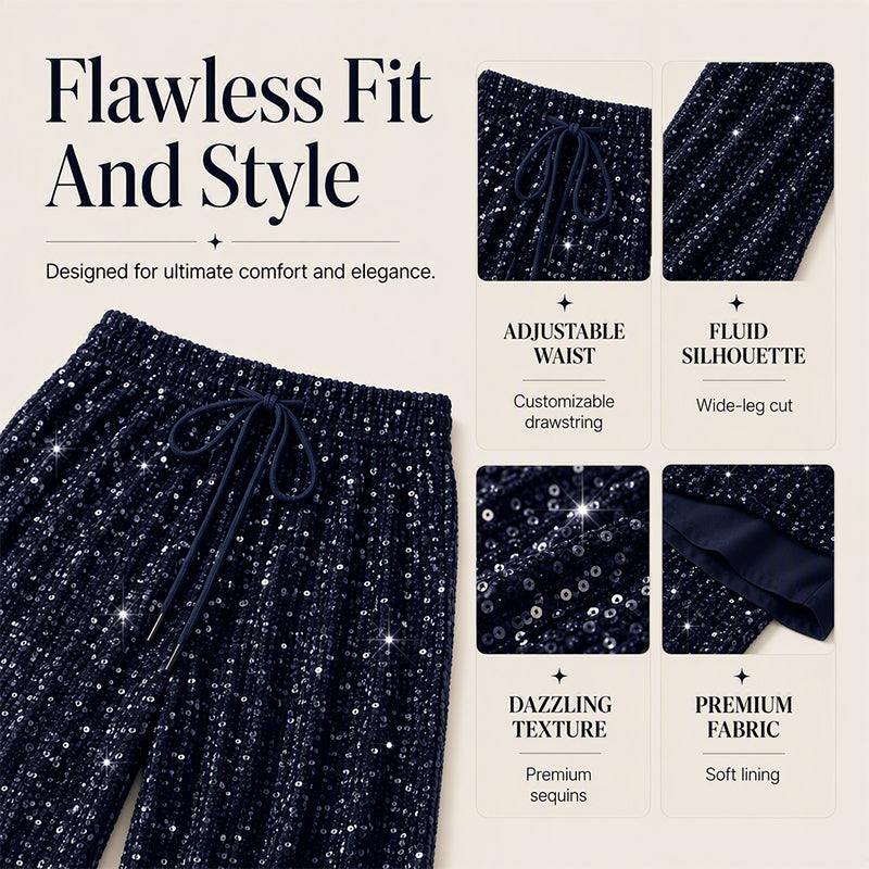 Ny kollektion🛍️Raka byxor för dam med elastisk midja