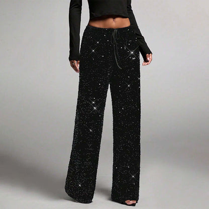 Ny kollektion🛍️Raka byxor för dam med elastisk midja