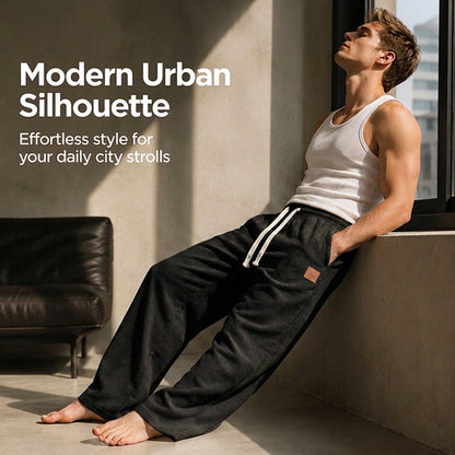 👖💨 Casual-joggingbyxor för män med vida ben – 50 % rabatt! Mjukt tyg, avslappnad passform, justerbar midja – bekväm streetwear för vardagen.💪