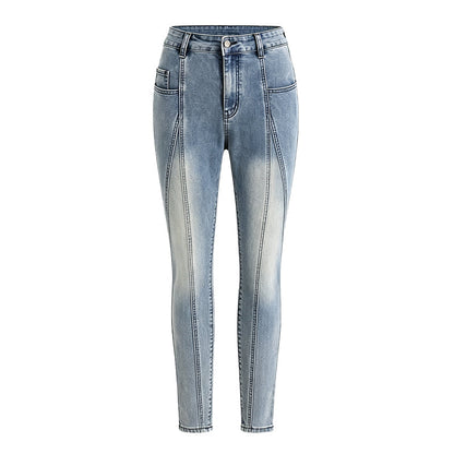 🔥🎁Nyhet 50 % RABATT🔥👖 Dam Högmidjade Jeans – Figursmickrande Stretch-Jeans med Bekväm Passform för Vardag och Fritid