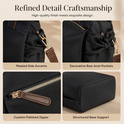🎉 BEGRÄNSAD TID 50% RABATT! 👜 Casual Canvas Toteväska med Plisserade Sidofickor för Kvinnor – Minimalistisk Design, 8-Zons Organisation & Multifunktionell Styling ✨
