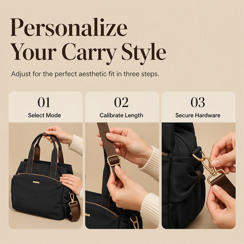 🎉 BEGRÄNSAD TID 50% RABATT! 👜 Casual Canvas Toteväska med Plisserade Sidofickor för Kvinnor – Minimalistisk Design, 8-Zons Organisation & Multifunktionell Styling ✨
