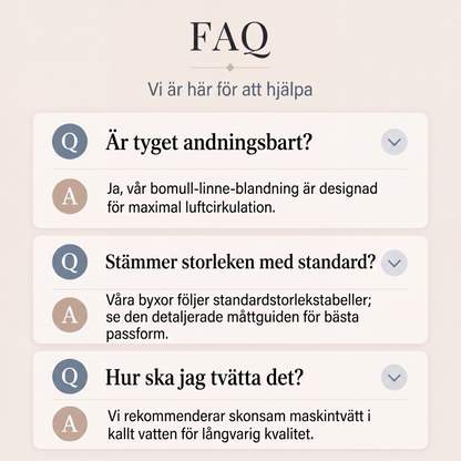 Damiga lediga vida byxor med dragsko
