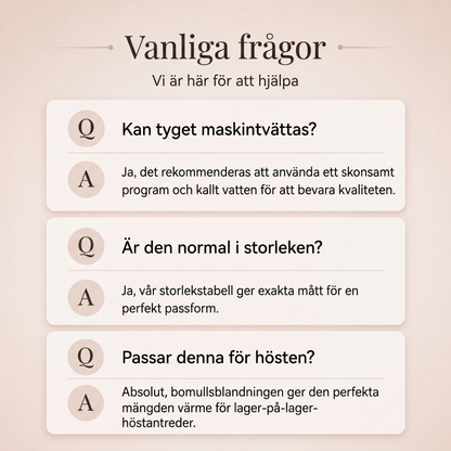 Kvinnors kofta med 3/4-ärmar och öppen framsida