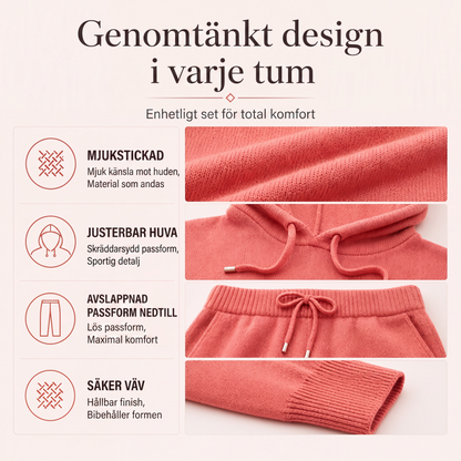 Kvinnors ledig huvtröja med dragsko