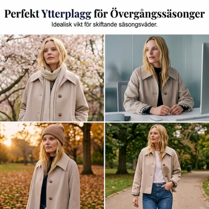 Kort kavaj med enkelknäppning för kvinnor
