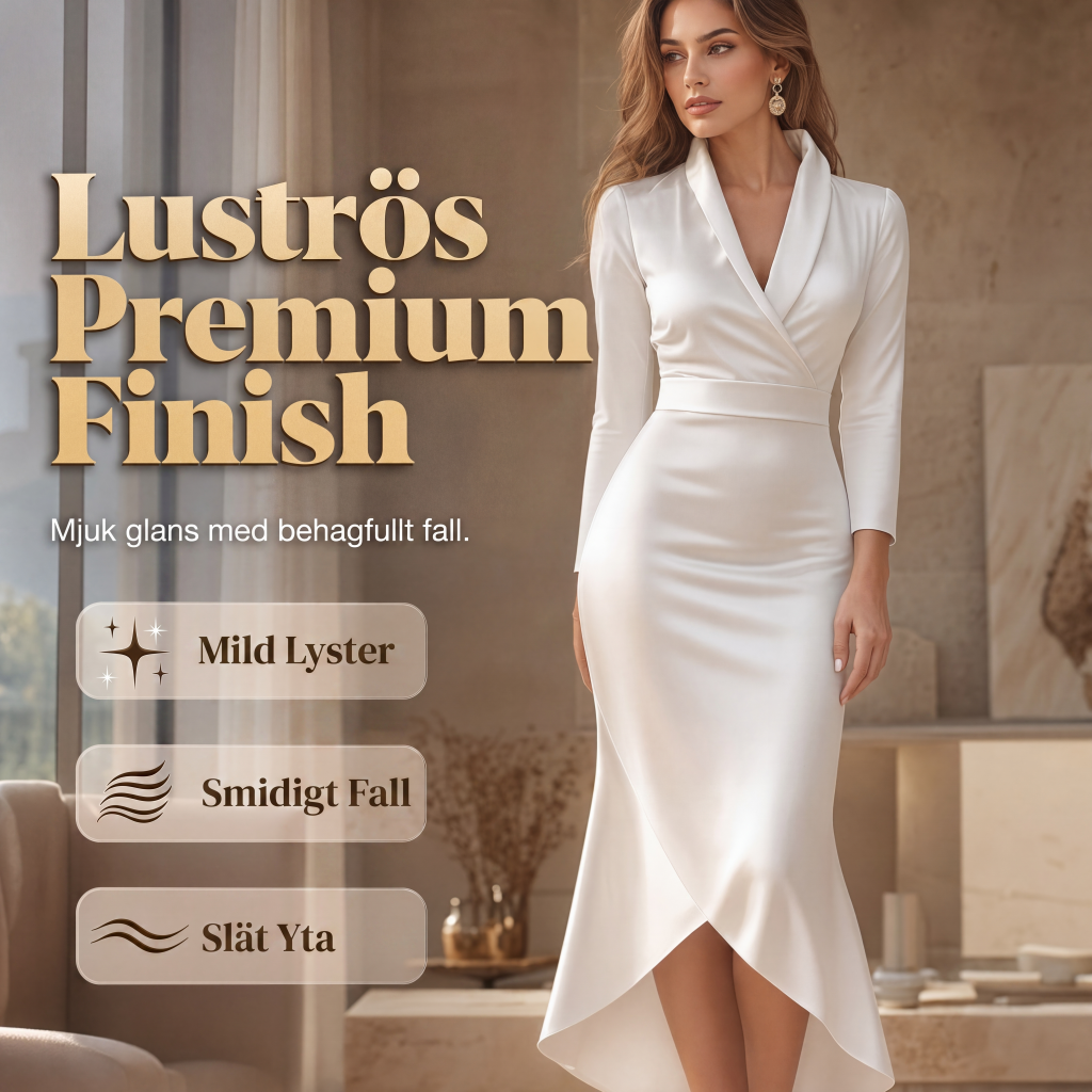 Damens eleganta midiklänning i satin