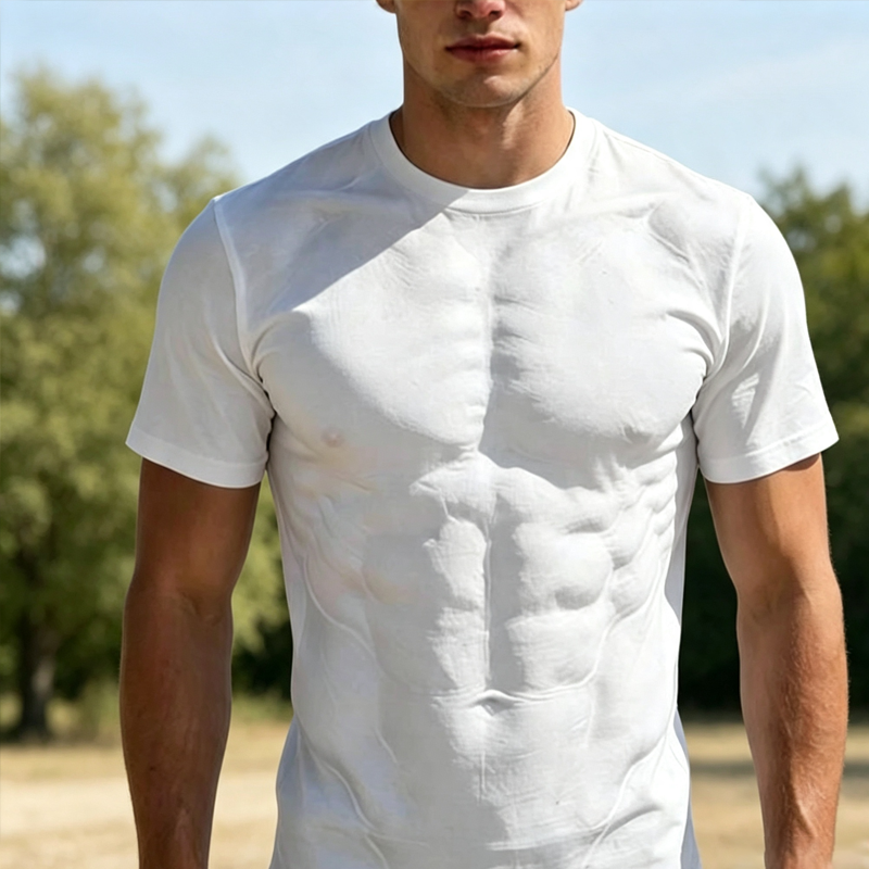 Sommar-T-shirt med djärvt tryck