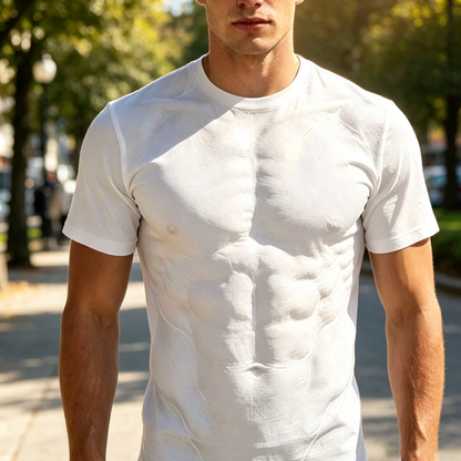 Sommar-T-shirt med djärvt tryck