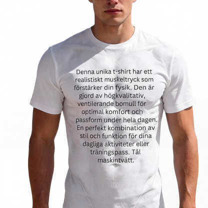 Sommar-T-shirt med djärvt tryck