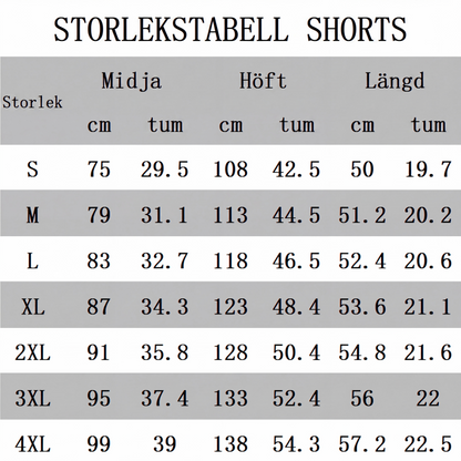 Tvådelad set med ledig tröja och shorts för män