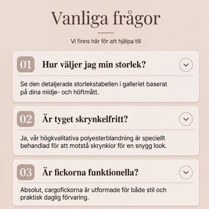 Kvinnors sportiga capri-cargobyxor med sidoränder