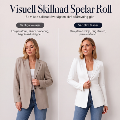 Kavaj med V-ringning och en knapp för kvinnor