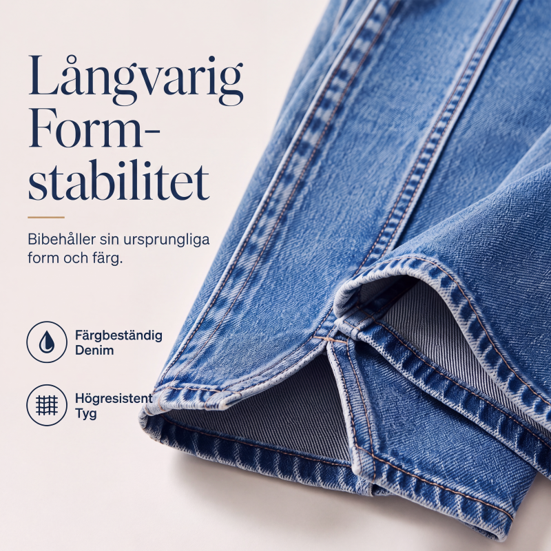 👖Höga midja vida jeans för kvinnor