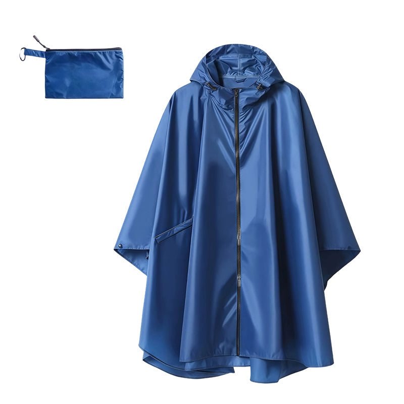 Unisex Vattentät Lätt Huvad Regnponcho