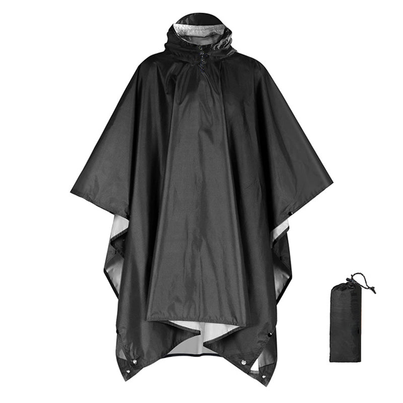 Unisex Vattentät Lätt Huvad Regnponcho