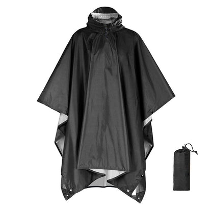 Unisex Vattentät Lätt Huvad Regnponcho