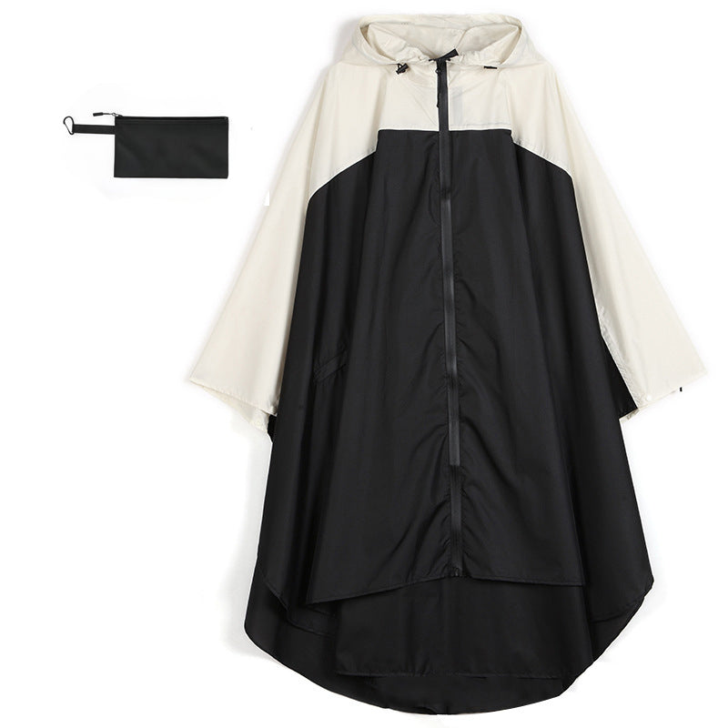 Unisex Vattentät Lätt Huvad Regnponcho