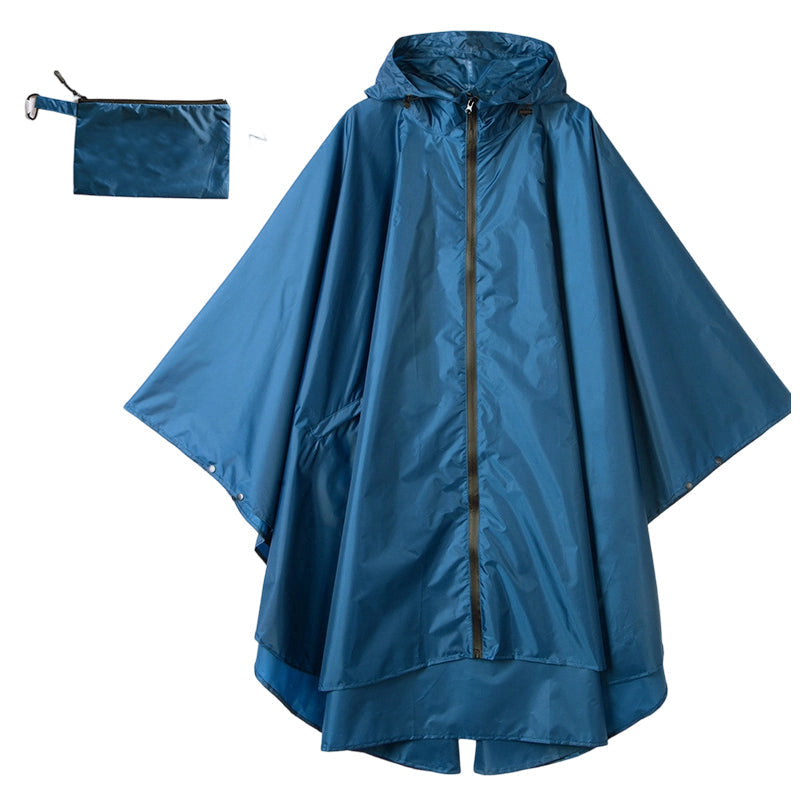 Unisex Vattentät Lätt Huvad Regnponcho