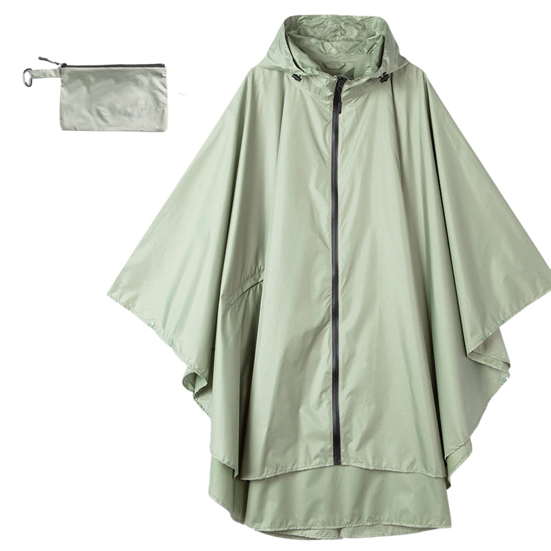 Unisex Vattentät Lätt Huvad Regnponcho