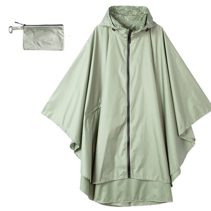 Unisex Vattentät Lätt Huvad Regnponcho