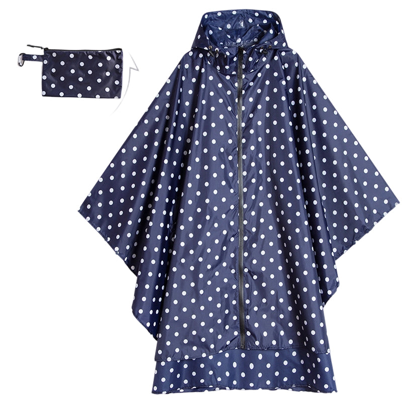 Unisex Vattentät Lätt Huvad Regnponcho