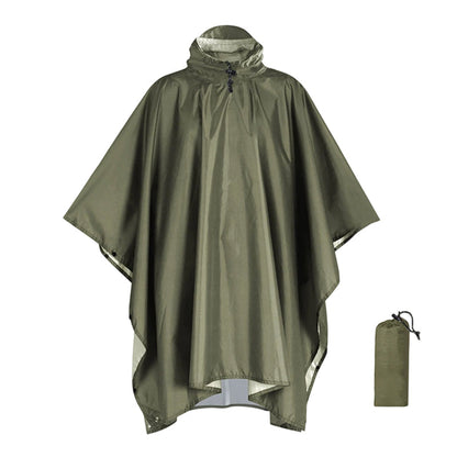 Unisex Vattentät Lätt Huvad Regnponcho
