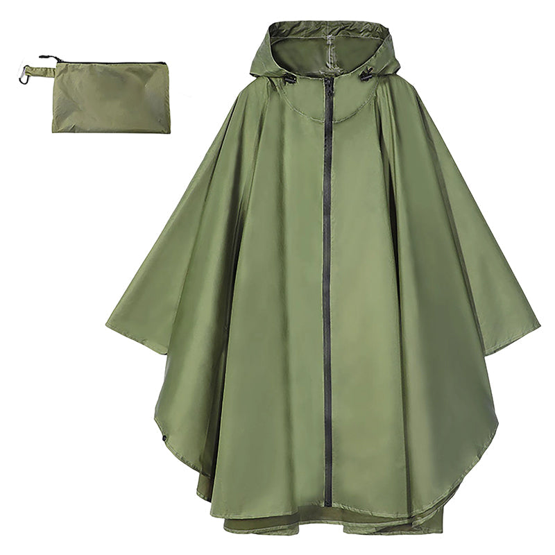Unisex Vattentät Lätt Huvad Regnponcho