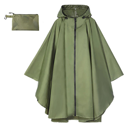 Unisex Vattentät Lätt Huvad Regnponcho