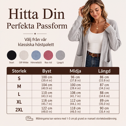 Damkofta med räfflad stickning
