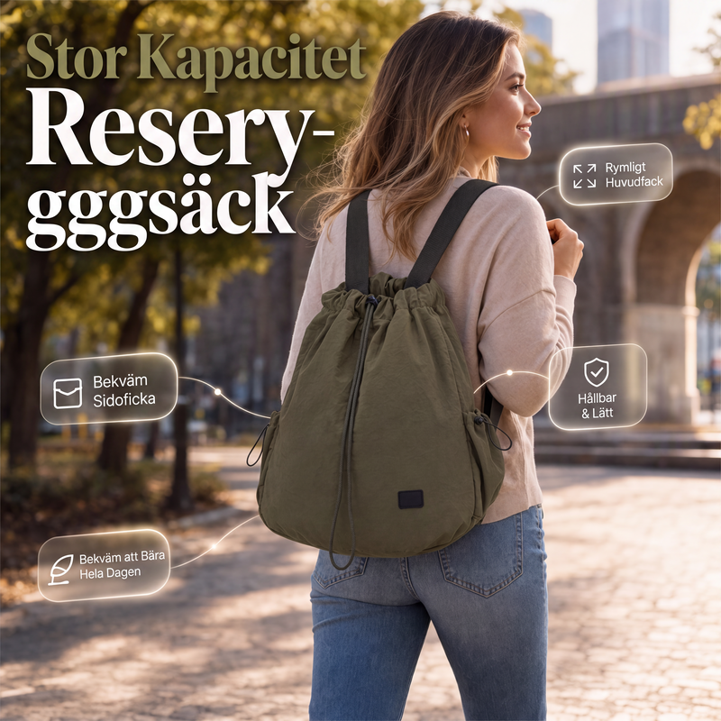 🎒Damremsäck med dragsko och stor kapacitet
