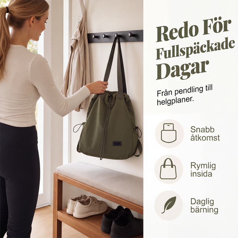 🎒Damremsäck med dragsko och stor kapacitet