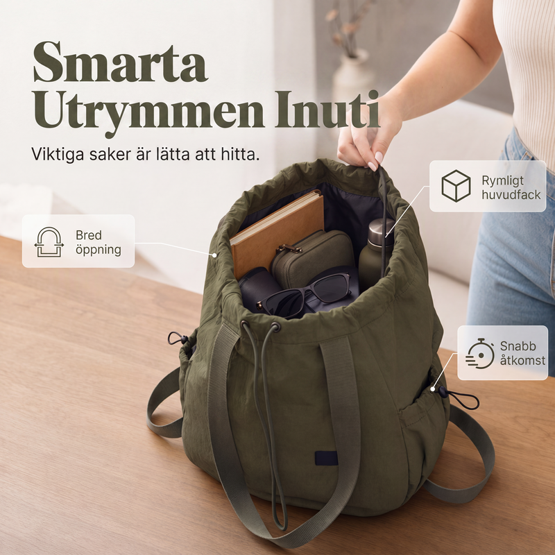 🎒Damremsäck med dragsko och stor kapacitet