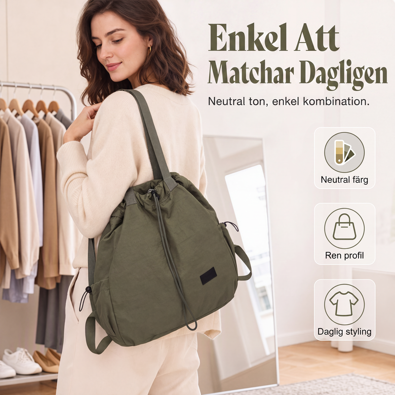 🎒Damremsäck med dragsko och stor kapacitet