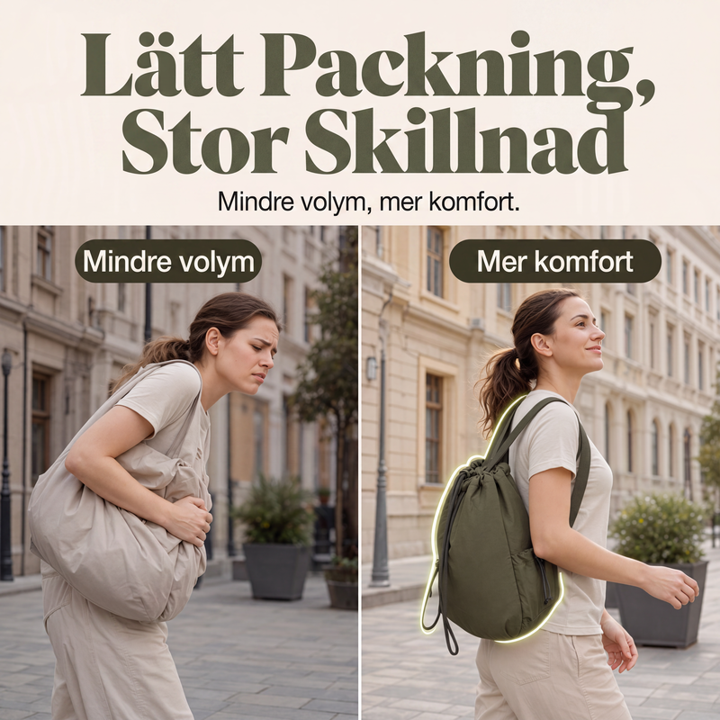 🎒Damremsäck med dragsko och stor kapacitet