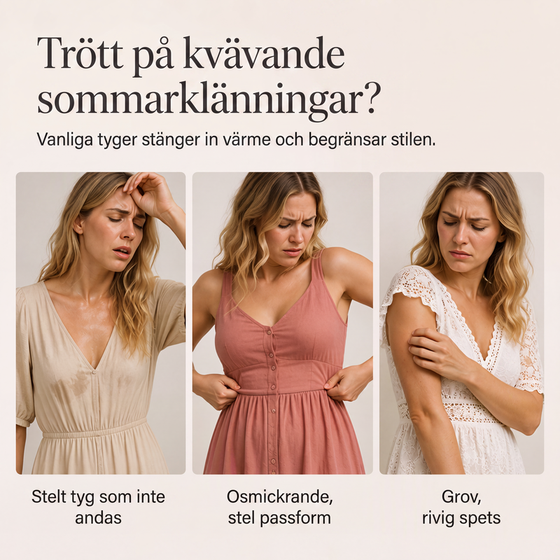 Dam sommar spets V-ringad lös klänning