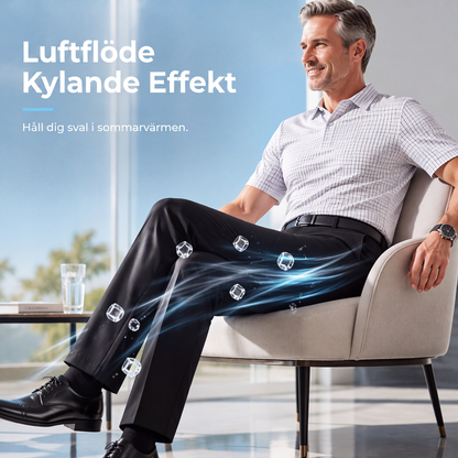 Klassiska fritidsbyxor i isilke för män