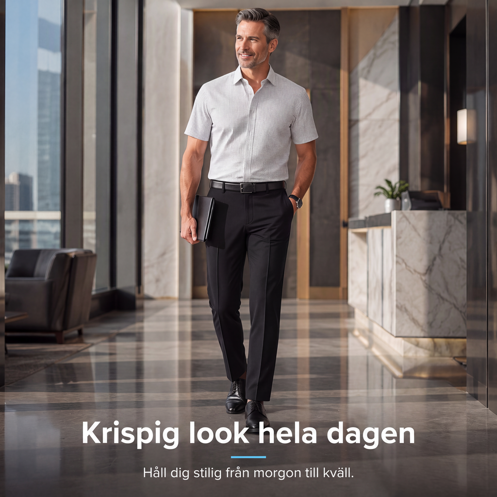 Klassiska fritidsbyxor i isilke för män