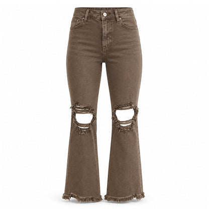 Flare-jeans som får benen att se längre ut