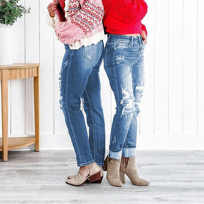 Nyhet✨ 🌟 Mellanhöga jeans med fantastisk stretch – perfekt passform som återgår till formen