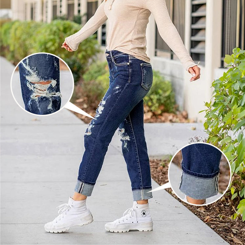 Nyhet✨ 🌟 Mellanhöga jeans med fantastisk stretch – perfekt passform som återgår till formen