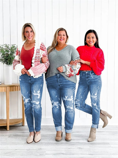 Nyhet✨ 🌟 Mellanhöga jeans med fantastisk stretch – perfekt passform som återgår till formen