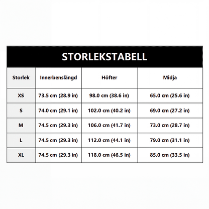 Damernas lediga byxor med hög midja och raka ben