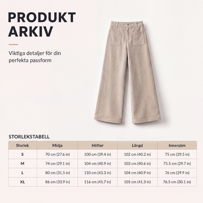 🎁Nyhet &50% RABATT! Kvinnors lediga vida byxor med lös passform