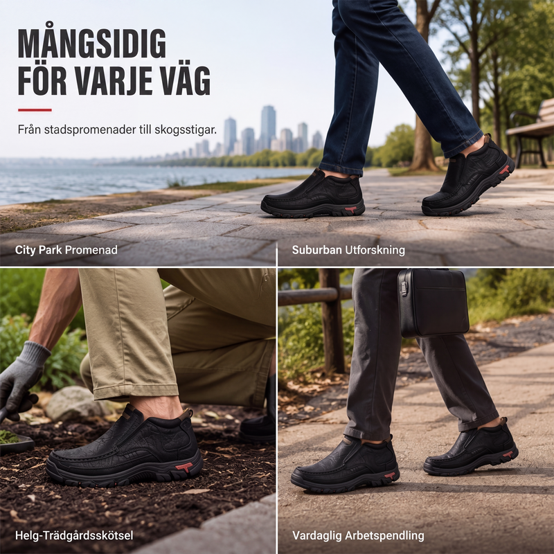 Kvinnors avslappnade slip-on-skor i PU-läder