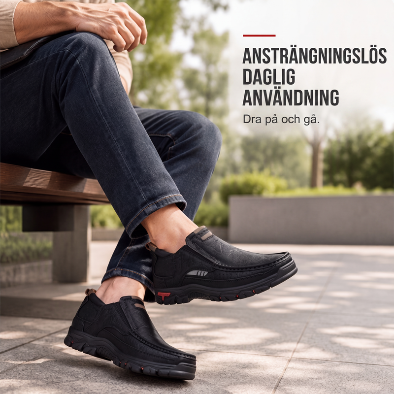 Kvinnors avslappnade slip-on-skor i PU-läder