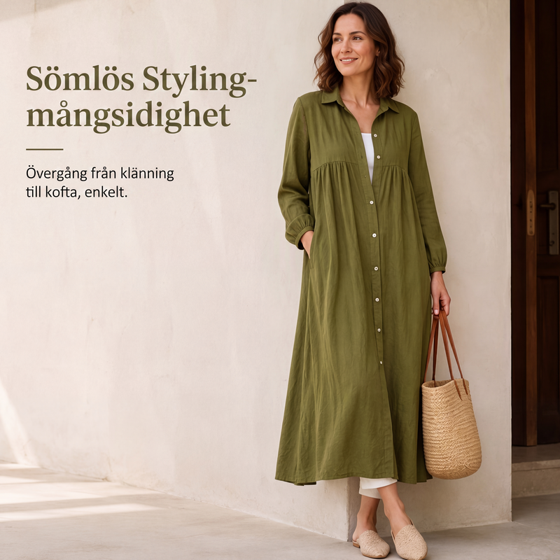 💰 Halva priset! 👗 Maxiklänning med enkel och bekväm passform – mjukt fallande tyg, lätt att bära hela dagen.✨